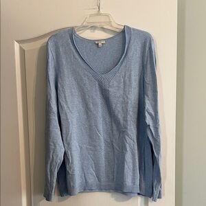 Talbots Light Blue V-Neck Sweater